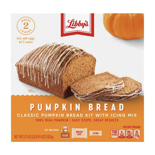 Fall Baking Box includes Libby's Pumpkin Bread Kit